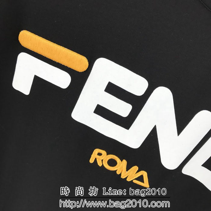 FENDI芬迪 19ss春夏新款 品牌logo印花 百搭款短袖 男女同款 ydi1236